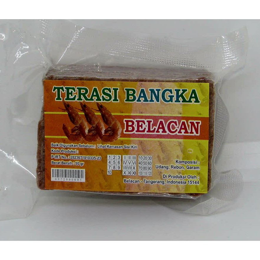 Jual Purnama Terasi Bangka Asli Belacan 90 Gram Shopee Indonesia