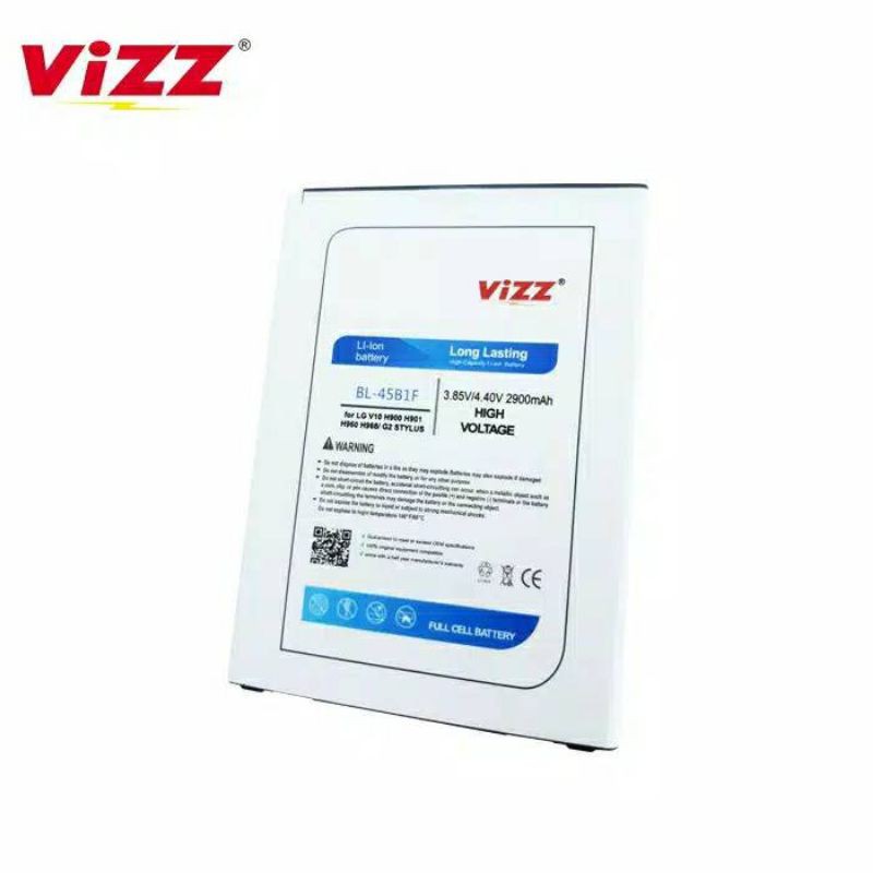 Baterai Vizz LG V10 BL-45B1F H900 double power Original