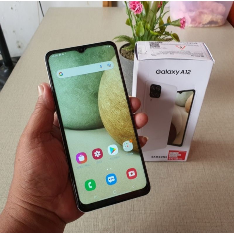 SAMSUNG A12 RAM 4/128GB DUALSIM WITHBOX NO MINUS RESMI SEIN