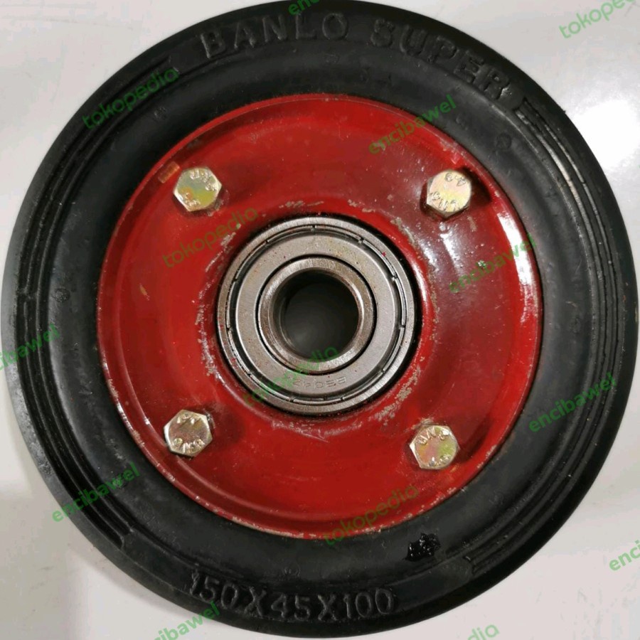Caster | roda trolley / roda trolley 6 inch / ban roda lori 6 inchi / roda troli 6 inchi Kekinian Te