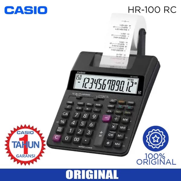 

KALKULATOR Printing CASIO HR 100 RC