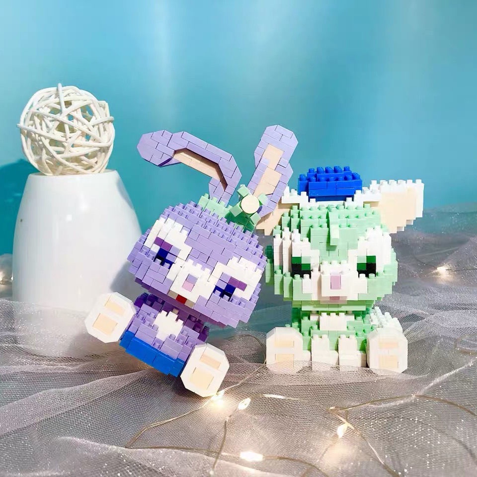 Nano Block Mainan Cartoon Cute Small Particle Puzzle Toy Compatible Building Blocks Susun DIY