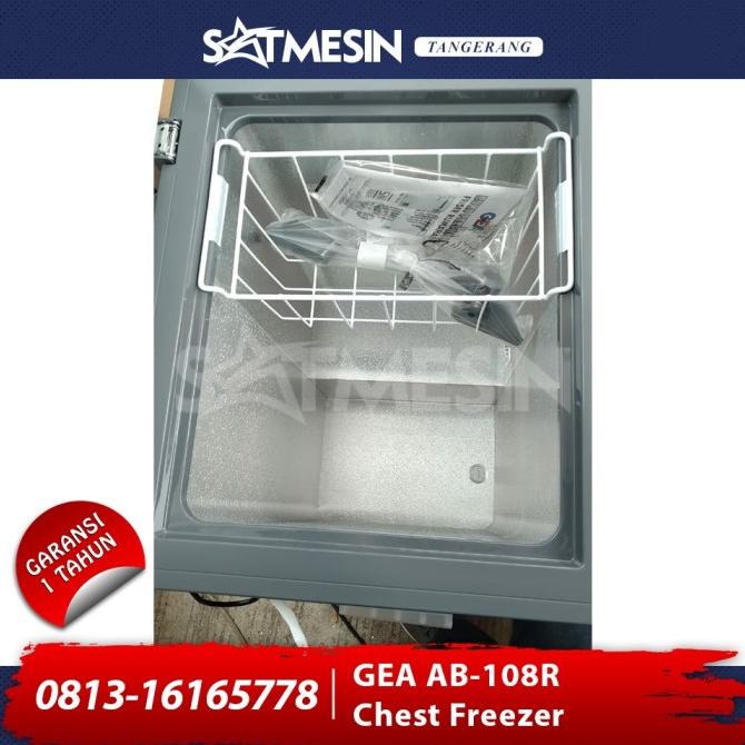 Chest Freezer / Freezer Box Pembeku Makanan Gea Ab-108R 100 Liter