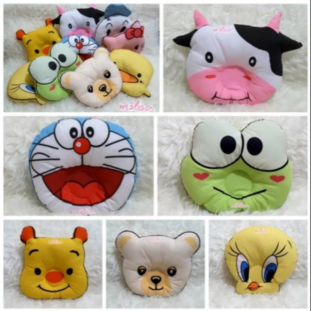  Bantal  Anti Peyang Bayi Karakter Kartun Sapi Emon Keropi 