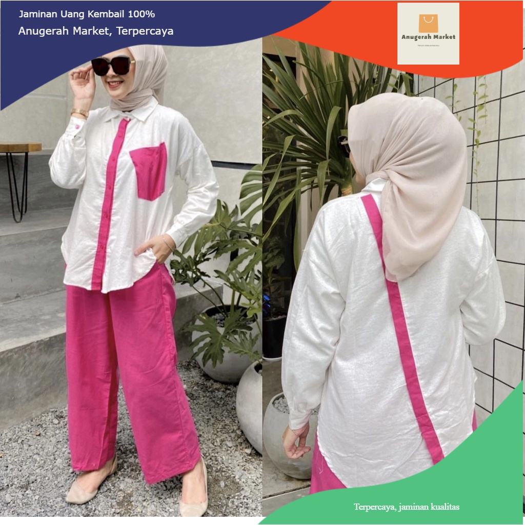 WINA SET SETELAN WANITA ONESET DAILY SET FASHION WANITA