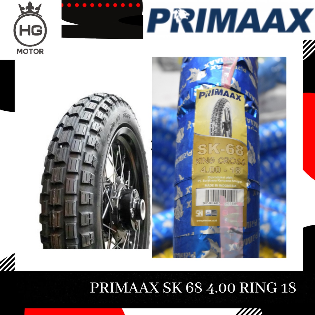 PRIMAAX PRIMAX Ban Luar semi Trail SK 68 4.00 Ring 18 Tube Type KING CROSS