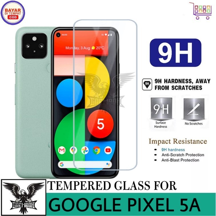 PROMO TEMPERED GLASS GOOGLE PIXEL 5A ANTI GORES KACA BENING PREMIUM ANTI BEKAS SIDIK JARI