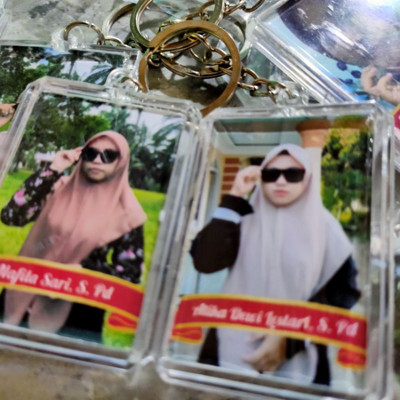 [COD] GANCI AKRILIK 2 SISI FOTO CUSTOM ( BISA REQUEST FOTO SENDIRI)