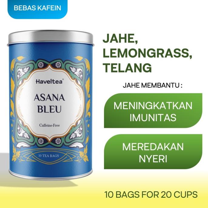 

(BISA COD) ASANA BLEU | Big Tin | Haveltea | Tisane Kembang Telang & Jahe Herbal MURAH Kode 1455