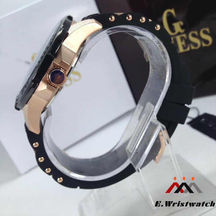 JAM TANGAN GUESS ORIGINAL w0366g3 BLUE 45mm GUESS WATCH
