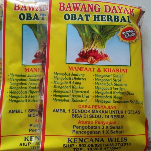 

Bawang Dayak Seduh Herbal