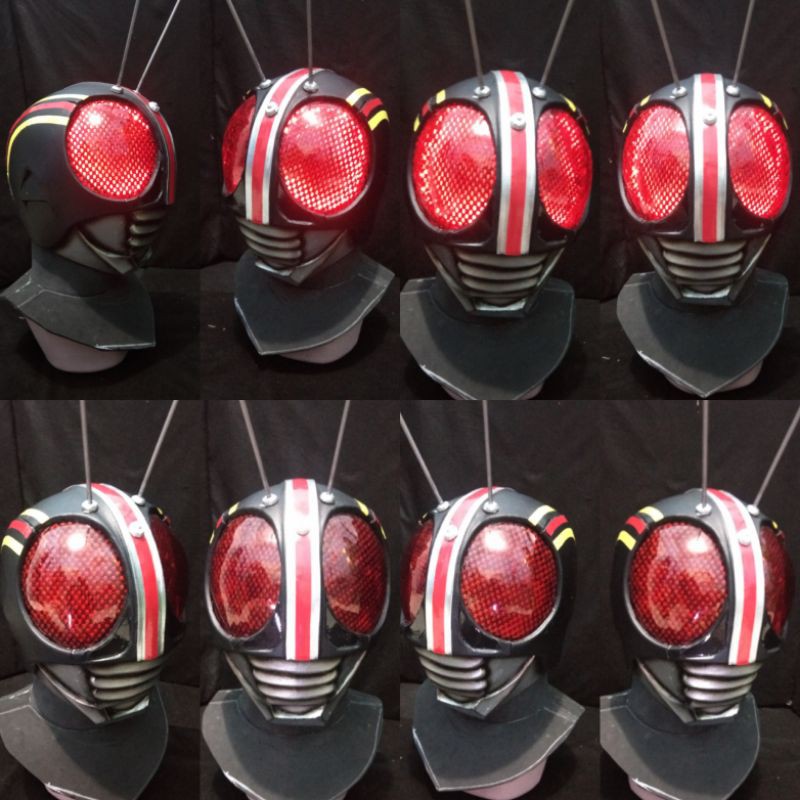 helm kamen rider black bahan eva foam (Busa hati)