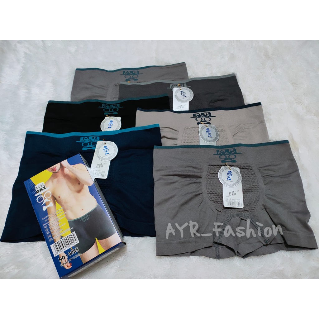1Pcs MR DAX | Celana Dalam BOXER Pria Seamless Rajut / CD Cowok Laki - Size M,L,XL,XXL - MR DAX 296 