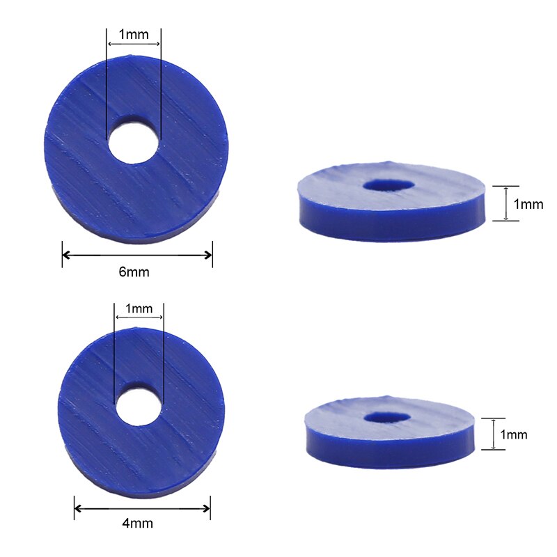 Manik-Manik Bulat Flat Bahan Polymer Clay Handmade Ukuran 4 / 6mm Untuk Membuat Perhiasan Diy