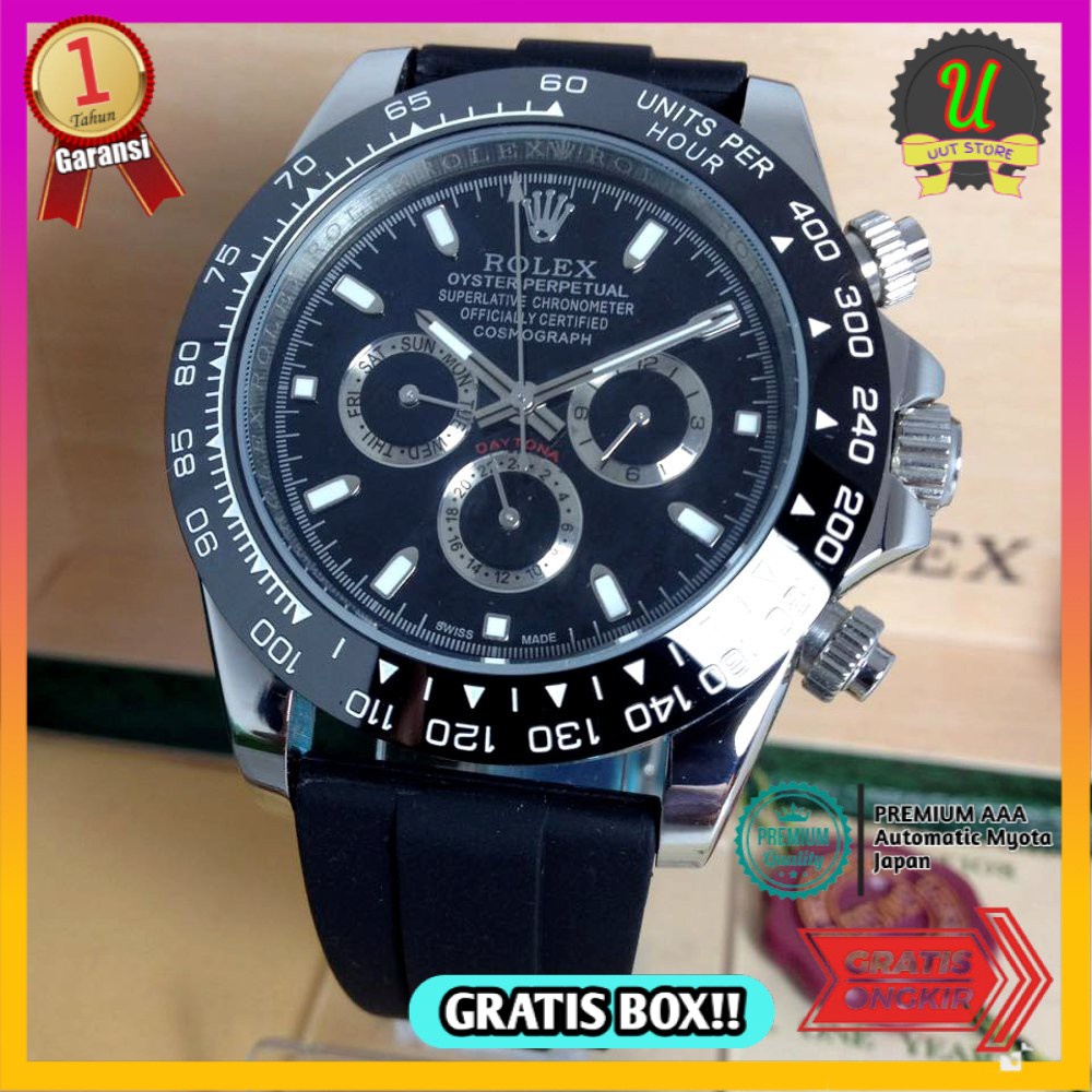 Jam Tangan Pria Rolex Otomatis Jam Tangan Rolex Daytona Matic #premium