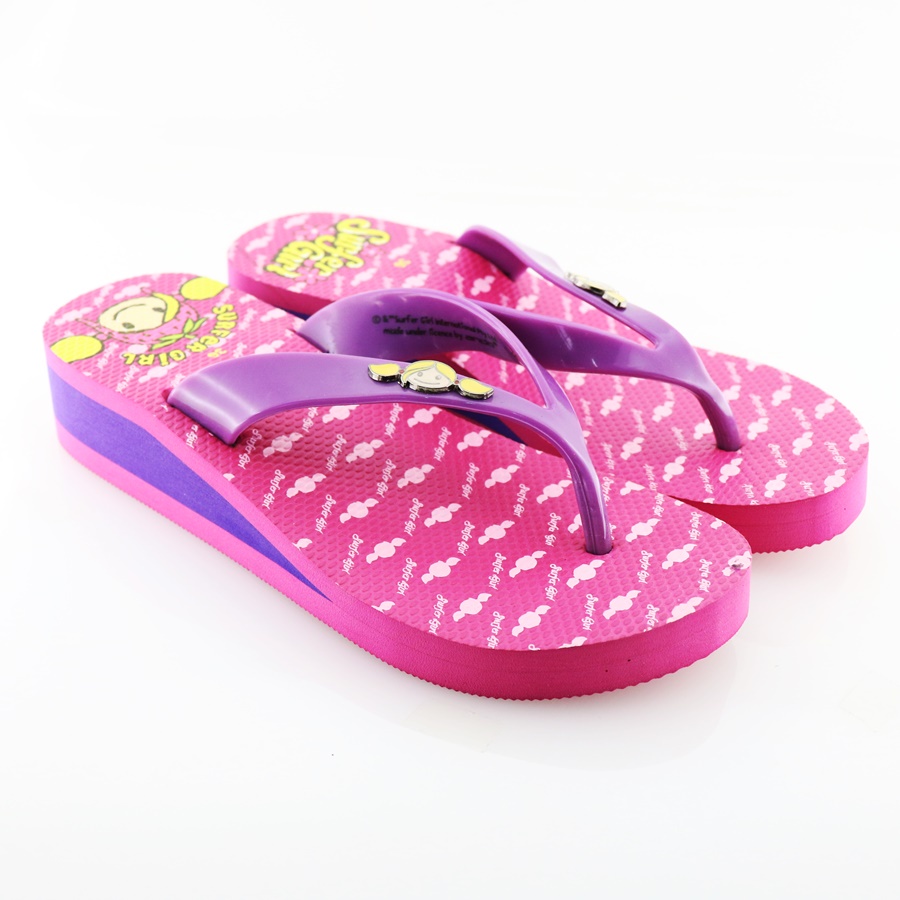 Surfer Girl SG 110 Fusia - Sandal Wedges Wanita Edisi Terbatas