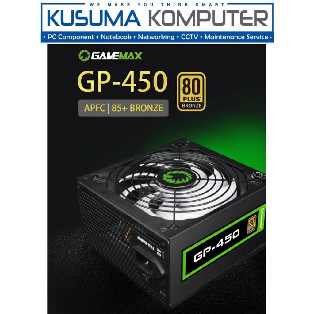Gamemax PSU GP-450 GP450 80+ Bronze