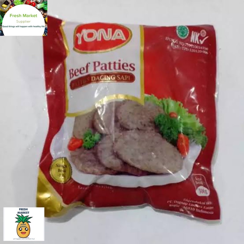 Jual Yona Beef Patties 500 Gram Shopee Indonesia