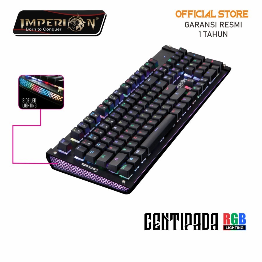 Imperion Keyboard Gaming Centipada KG-C10R Mechanical RGB