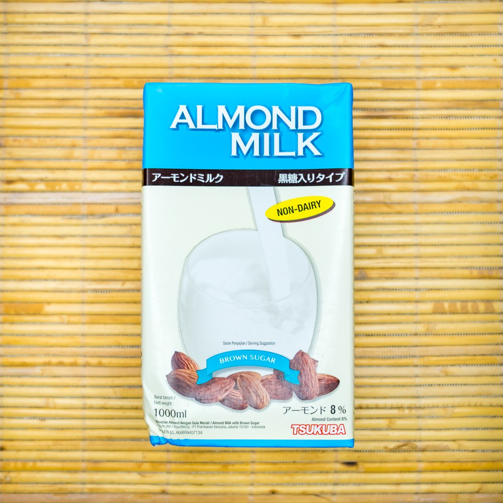 Almond Milk Brown Sugar / Susu Vegan TSUKUBA - 1L
