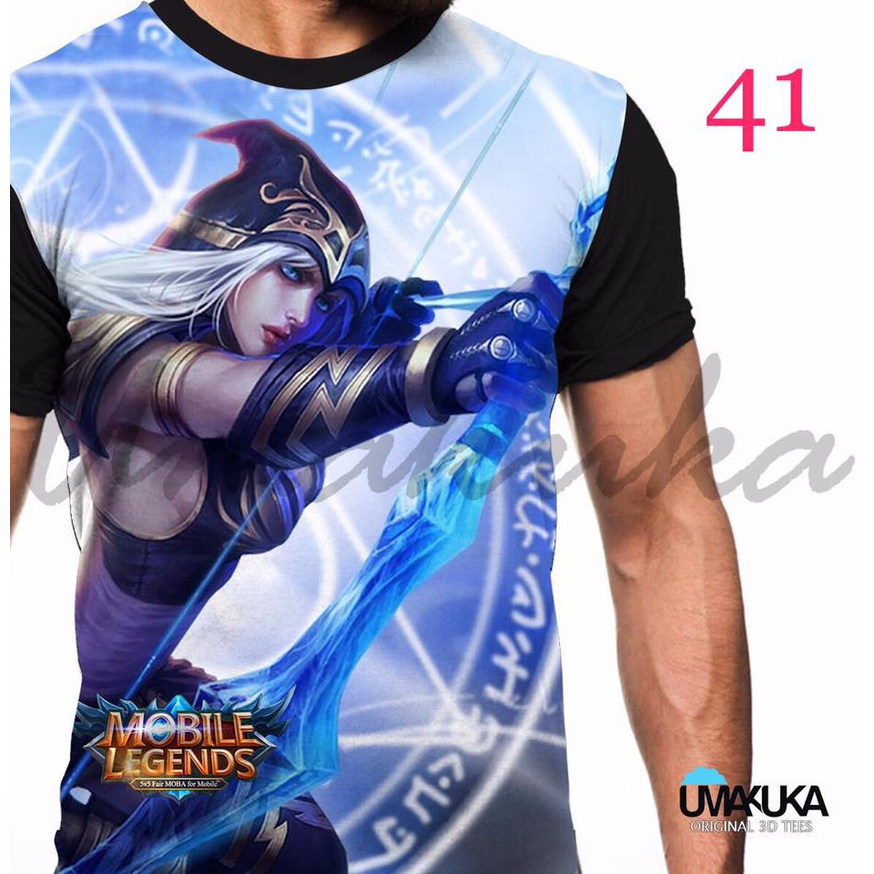 tshirt kaos game mobile legend ML MIYA skin alucard gord baju umakuka 3d original premium terbaru