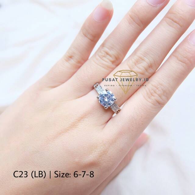 C22 C23 LB Cincin Xuping lapis emas 18k