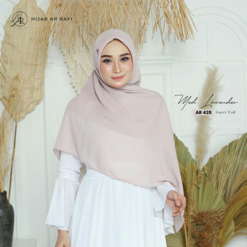 ARRAFI 439 SQUER JUMBO HIJAB SEGI EMPAT POLOS VOAL