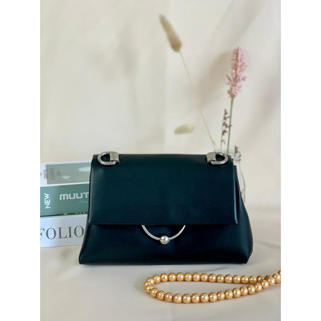 [7.7 Boombastis Sale⚡] - TAS WANITA CK795 CK GEOMETRIC CHAIN HANDLE BAG PREMIUM IMPORT