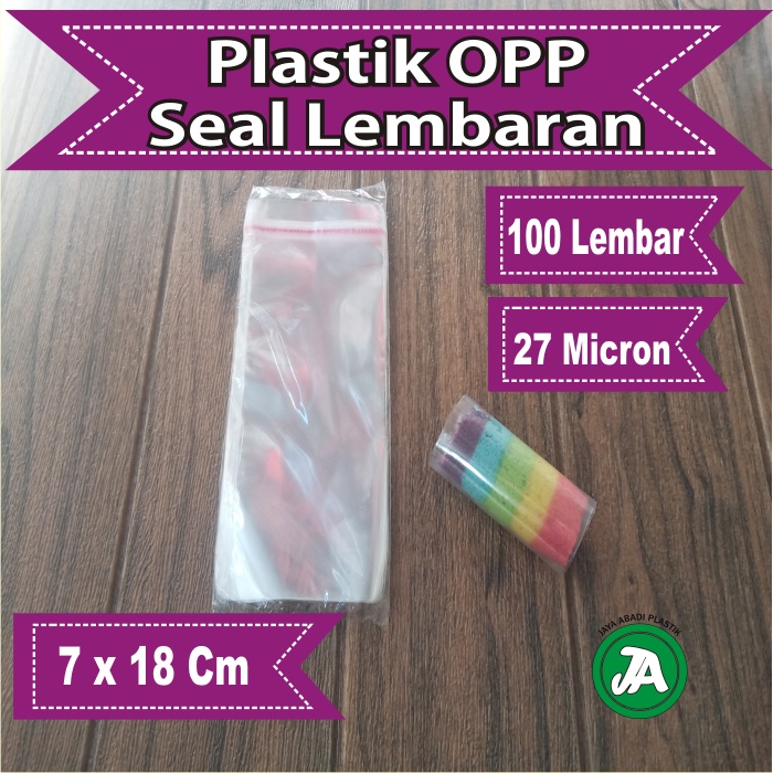 Plastik Kue Basah 7 x 18Cm Plastik Lembaran Seal One Sheet 100 Lembar