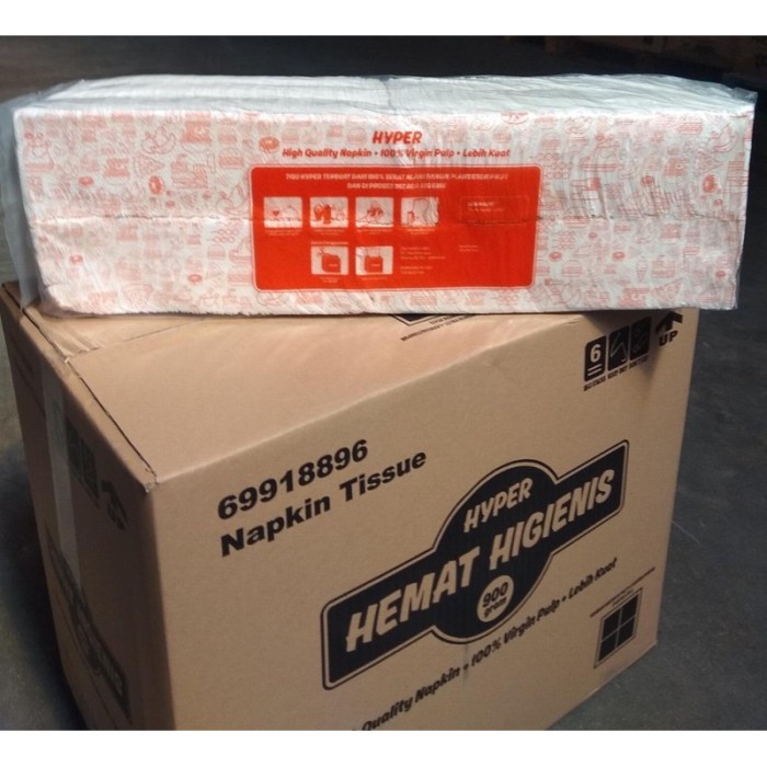 Tissue Hyper Napkin 900gr 1 Dus Besar Luncheon Tisu Potong Tisue Dapur Tisu Dapur Tisu Makan