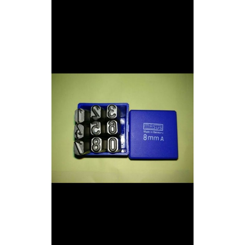 

MASUS Grmany Angka Ketok 2 mm Stamp Punch Figure 0-9