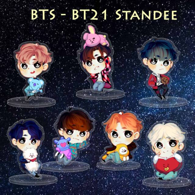 [STANDEE] BTS BT 21 akrilik figurin boneka action figure fanart