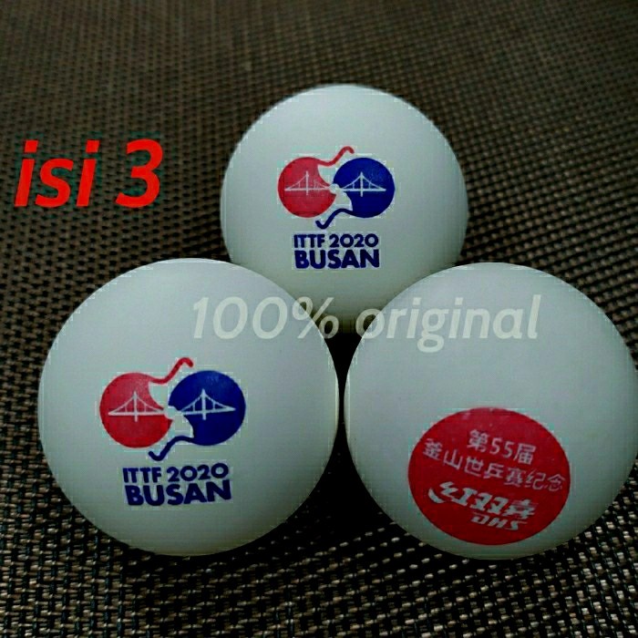 DHS DJ40+ ITTF WORLDS BUSAN bola Pingpong Tenis meja