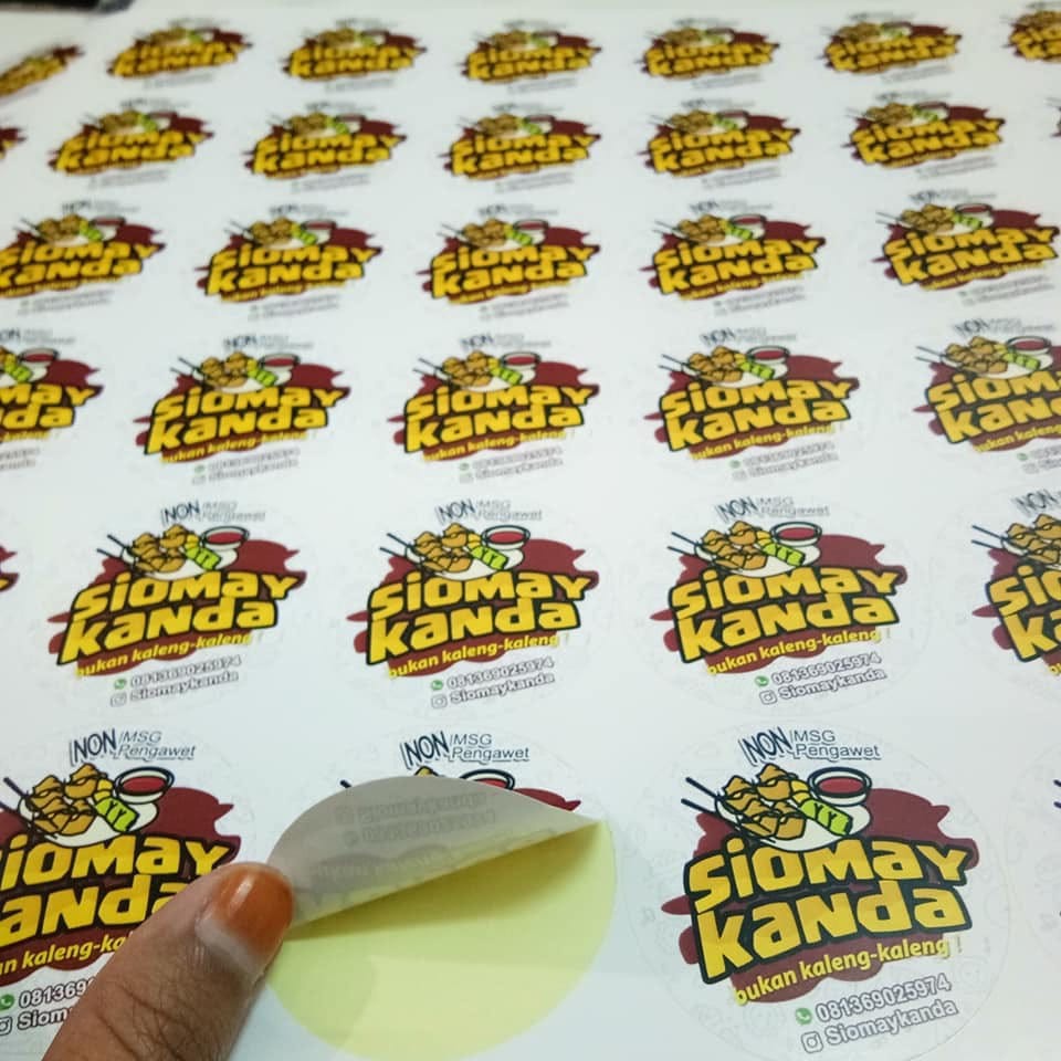 

Stiker Cromo Label Produk