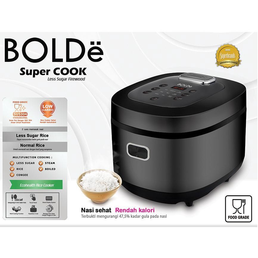 Bolde Magic Com  2 Liter Super Cook Less Sugar Firewood