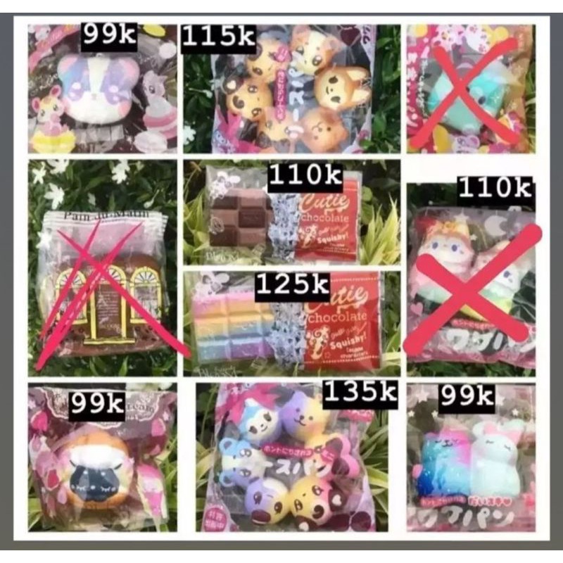 Squishy Ibloom mini wreath cutie chocolate share bread harajuku chou cream strawberry juicy juice pa