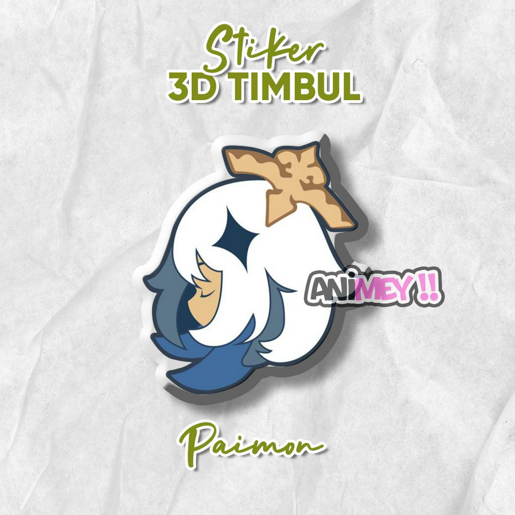 

Stiker Emblem 3D Paimon Logo / Stiker Anime Gaming Resin