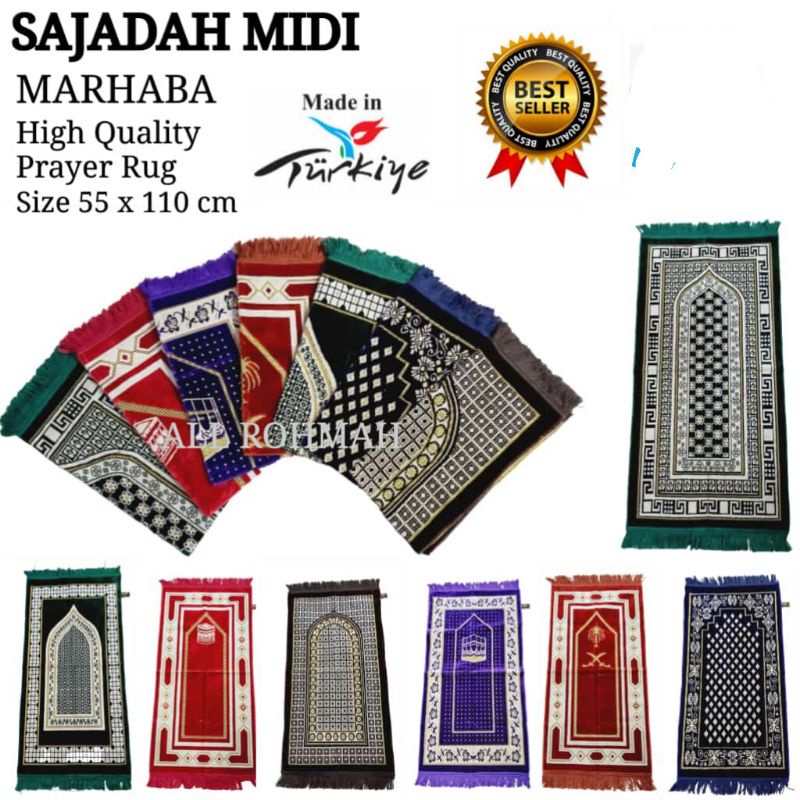 Sajadah Turkey / Turki Khadijah Besar SUPER 105 x 65cm Oleh Oleh Haji