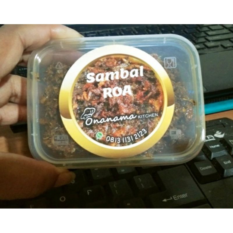 

Onanama Kitchen Sambal Roa pedes 150 gram halal enak tanpa MSG