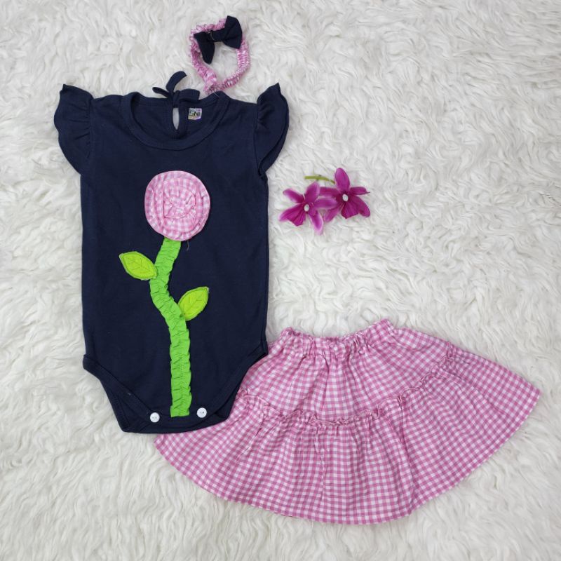 Baju bayi perempuan set jumper baby girl