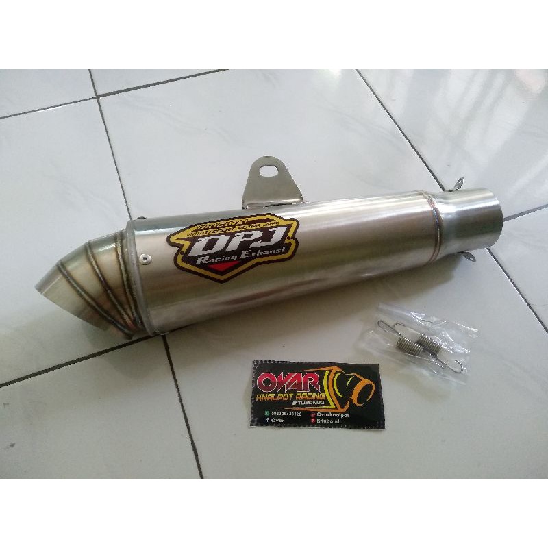 Slincer tabung knalpot Merek DPJ original engkerr sarteng inlet 50mm