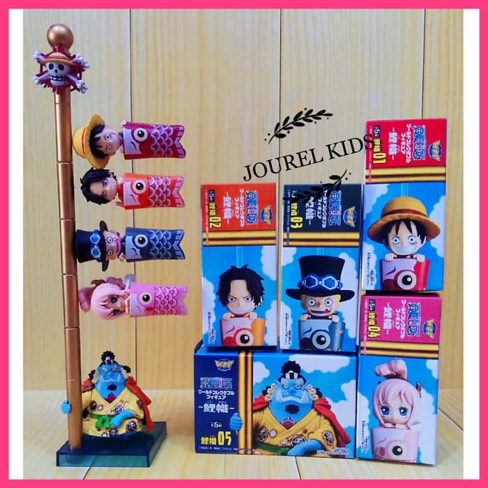 JK -  Action figure one piece set wcf koinobori ace luffy sanji shirahoshi