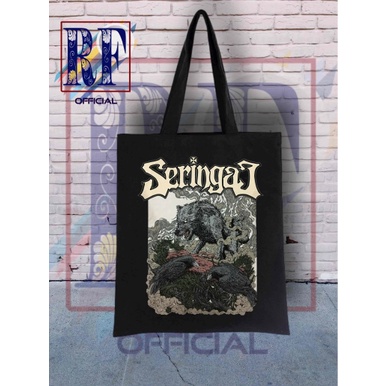 Tote bag band SERIGAI tas musik metal rock / totebag tas jinjing sling bags waistbag / tas ransel sl