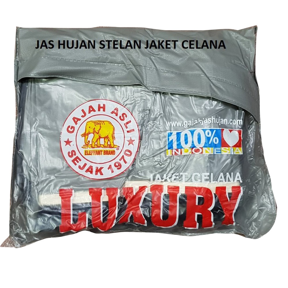 JAS HUJAN Setelan Jaket Celana Merk Gajah Luxury Awet Promo MURAH