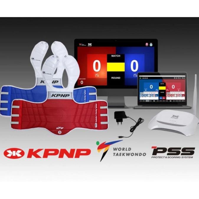 ( BISA COD ) KPNP Taekwondo E-FOOT Protector SCANNER for PSS - WT Approved LIMITED EDITION [Kode