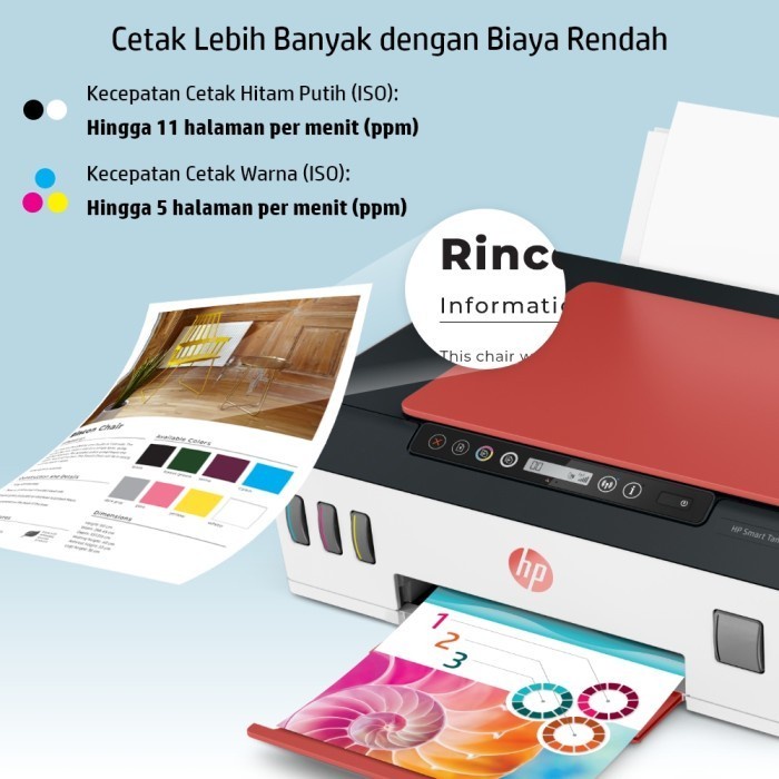 HP PRINTER INK SMART TANK 519 (BLACK GT53) / HP PRINT 519 SCAN COPY WIFI GARANSI RESMI