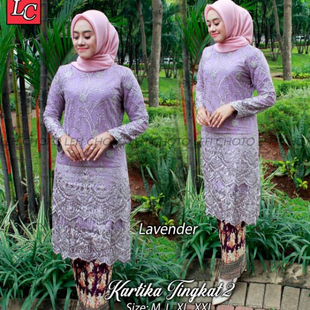 Stelan Tunik Tile Kartika Tingkat2 + Rok Original Butik,Realpic