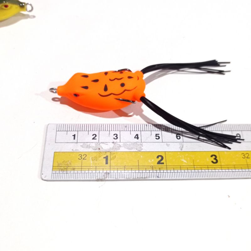 Umpan Casting Toman Soft Frog 4cm 6gr / 5cm 10gr - Umpan Casting Gabus Softfrog Skirt