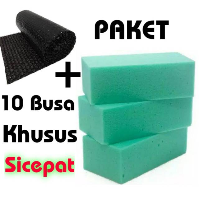 Paket 10 busa Oasis Floral Foam Gabus  Kering Media 