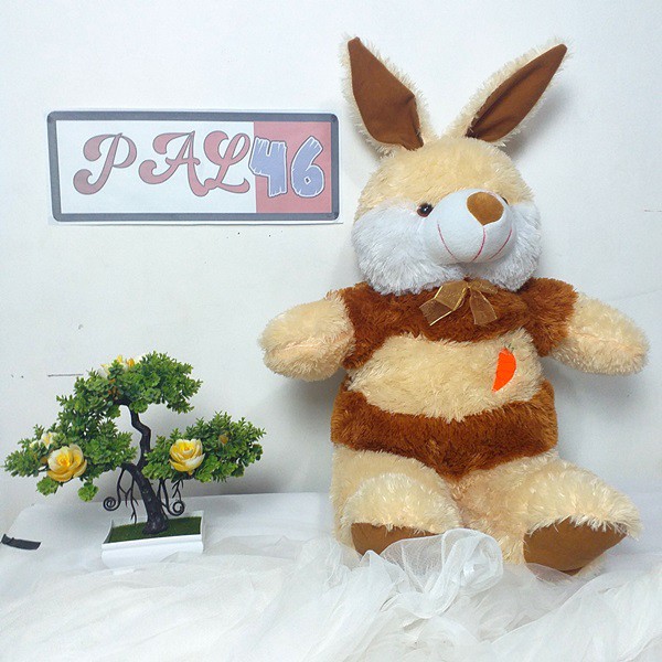 Boneka Kelinci Wortel / Boneka Kelinci Lucu / Kelinci Wortel Ukuran L / Boneka Rabbit